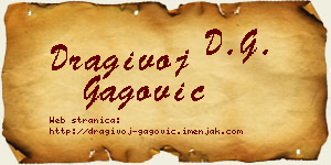Dragivoj Gagović vizit kartica